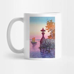 Returning Sailboat at Yabase by Tsuchiya Koitsu Mug